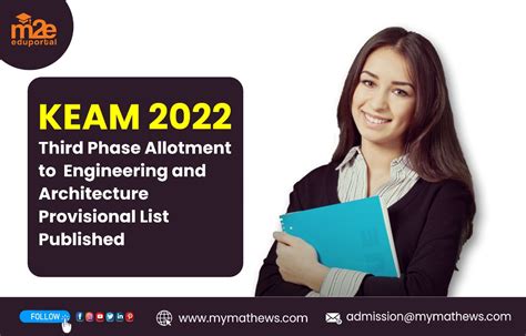 Keam Third Phase Allotment To Engineering And Architecture