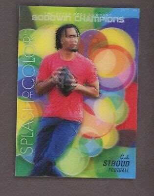 Upper Deck Goodwin Champions Splash Of Color D C J Stroud Ebay