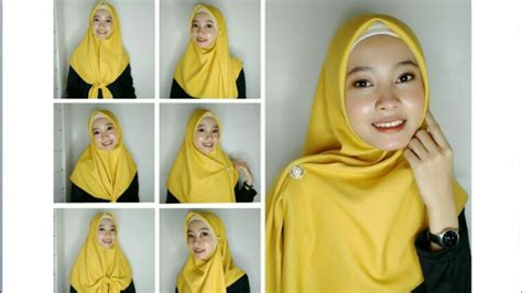 Tutorial Hijab Segi Empat Menutup Dada Ala Ria Ricis Satu Trik