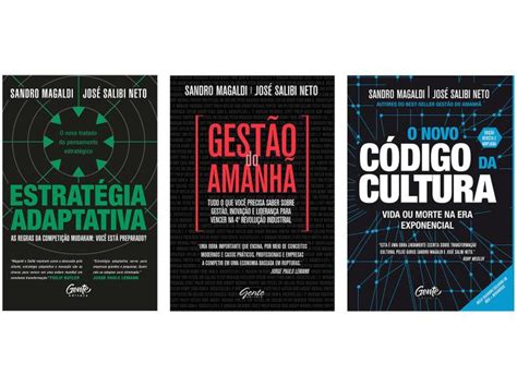 Kit Livros Estratégia Adaptativa Gestão do Amanhã O Novo Código da