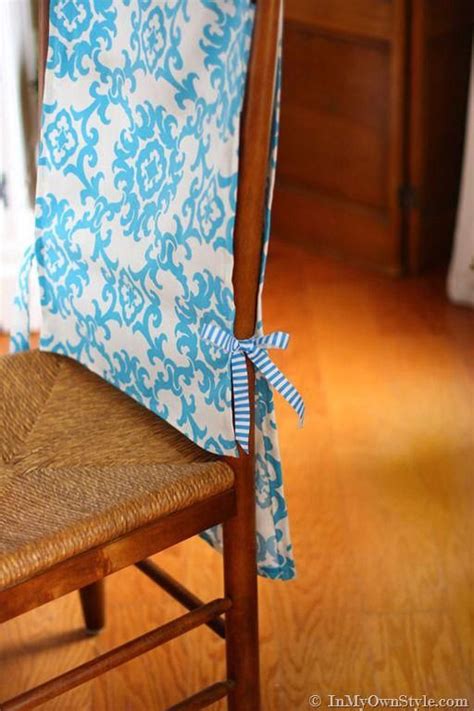 Easy Sew Decorating How To Make Dining Room Chair Runner Slipcovers In My Own Style