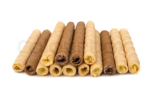 wafer sticks isolated | Stock image | Colourbox