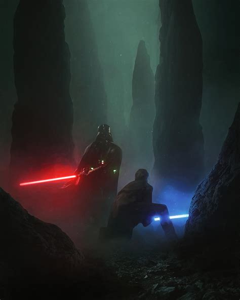 Artstation Obi Wan Vs Vader