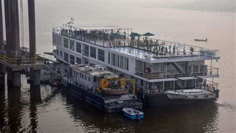 Luxury Cruise Mv Ganga Vilas Reaches Varanasi To Be