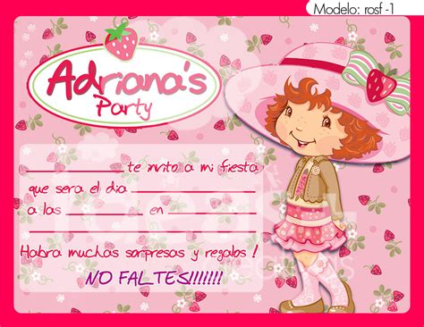 Invitacion Rosita Fresita Ideas Creativas Flickr