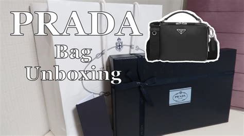 프라다 브리크 사피아노백 언박싱 Prada Brique Saffiano Leather Bag Unboxing 프라다가방 프라다