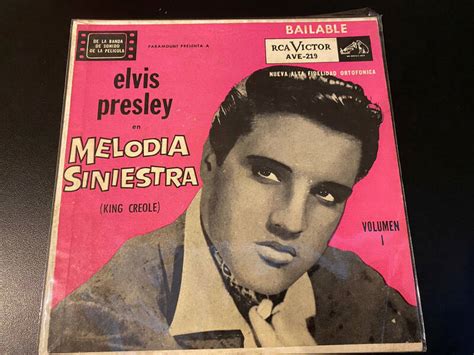 Elvis Presley Rare Ep Argentina Melodia Siniestra Ep Ave King