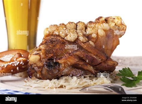 Bavarian Pork Knuckle Stock Photo Alamy