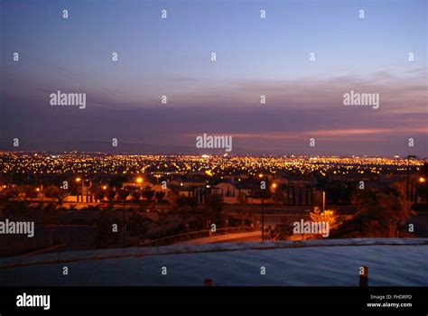 Night View Of San Jose From Hill Top California Usa With Beautiful