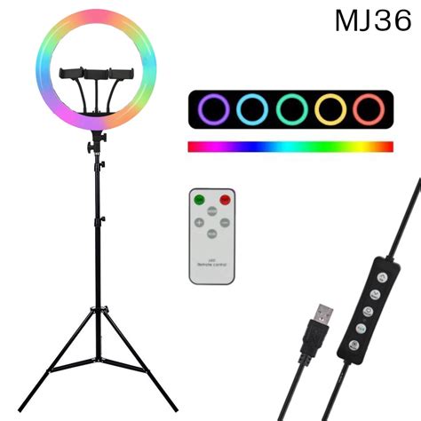 Rgb Led Soft Ring Light Mj Mj Mj Rgb