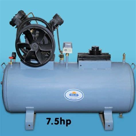 Air Cooled 75 Hp Two Stage Piston Air Compressor Maximum Flow Rate 298 Cfm At 5070000 Inr