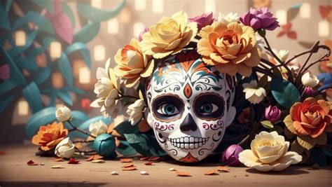 Premium AI Image Day Of The Dead Dia De Los Muertos Mexican Holiday