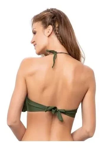 Corpi O Bando Con Volados Liso Bikini Malla Cocot Art En Venta