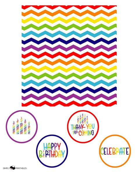 Birthday Labels Template Free