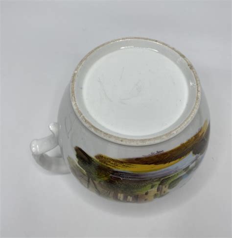 New Hall Bone China Water Jug ‘jh Circa 1815 Bada