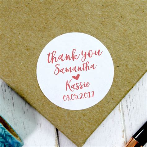 Wedding Stickers Wedding Favor Stickers Wedding Thank You Etsy