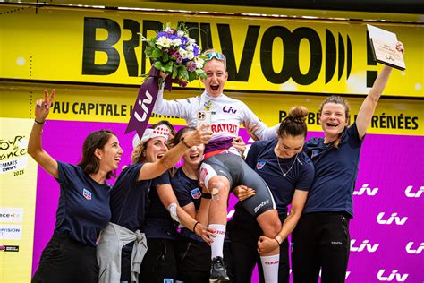 Erfolgreiche Tour De France Femmes Jubel Bei Ceratizit Wnt Pro Cycling