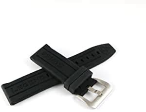 Amazon Swiss Legend Mm Black Silicone Rubber Watch Strap W