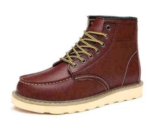 Mens Red Wing Irish Setter High Top Lace Up Ankle Boots Lace Up Flat