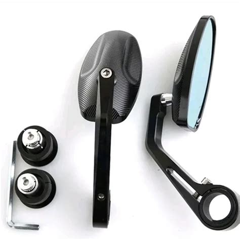 Universal CNC Aluminium Rearview Mirror Bar End Side Mirrors Motorcycle