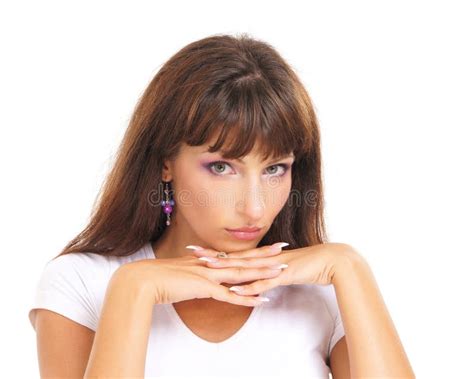 Verticale Des Jeunes Et Du Brunette En Bonne Sant Photo Stock Image Du Yeux Sourire