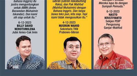 Infografis Muncul Usulan Debat Capres Pilpres Pakai Bahasa Inggris