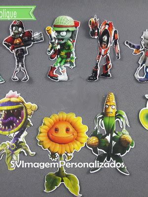 Plants Vs Zombies Aniversario Aplique Cm Unid Compre