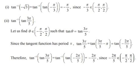 The Tangent Function And The Inverse Tangent Function Definition Graph Properties Solved