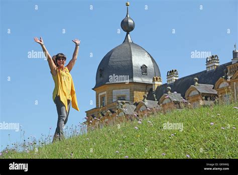 Woman Mid Fifties In Summer Stock Photo Alamy