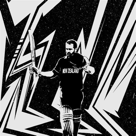 Kane Williamson Pop Art Illustration Viper Visuals Drawings