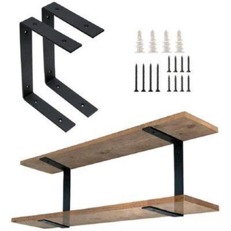 Siku Kayu Angle Iron Wall Shelf Stacking Thick And Strong L Iron