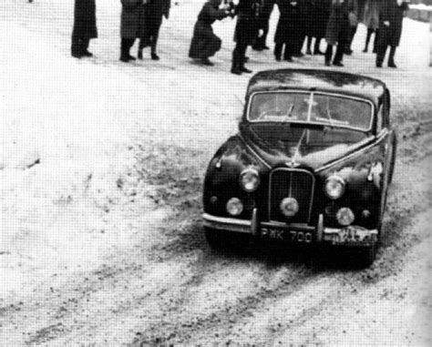 1956 Monte Carlo Rally Irishman Ronnie Adams Won In A Jaguar Mk VII