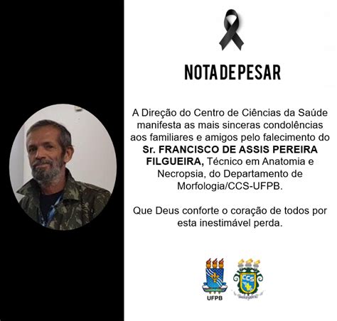 Nota De Pesar Sr Francisco De Assis Pereira Filgueira DMORF CCS