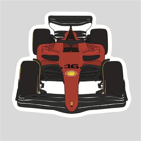 Ferrari F1 Sticker Charles Leclerc And Carlos Sainz Stickers Formula