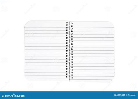 Open Notepad Stock Photo Image Of Isolated Notepad Writing 4393098