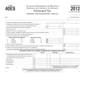 Fillable Online Ador Alabama Reset Form FORM CALENDAR YEAR ALABAMA