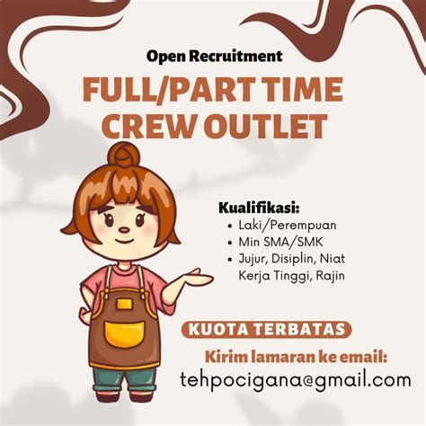 Lowongan Kerja Crew Outlet Di Teh Poci Gana LokerJogja ID