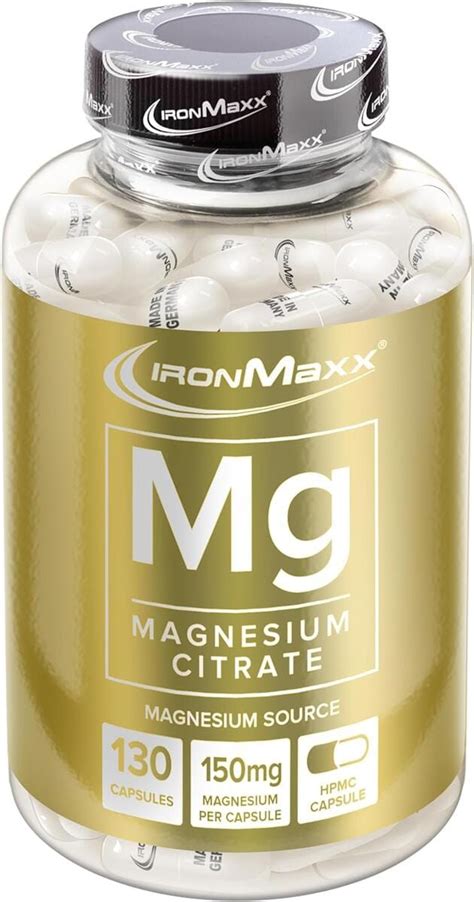 IronMaxx Mg Magnesium 130 Kapseln Dose Bei Metasport