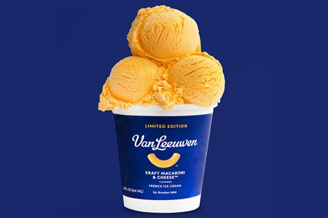 Van Leeuwen And Kraft Debut Mac And Cheese Flavored Ice Cream