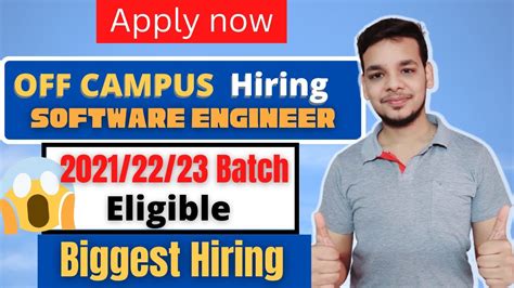 Biggest Hiring Off Campus Job Drive Latest Hiring