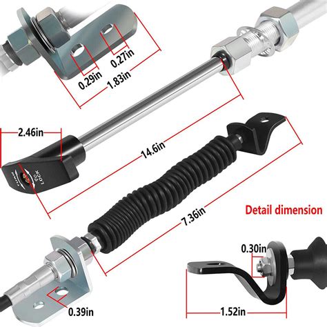 Snowblower Chute Deflector Remote Spout Control Cable For John Deere