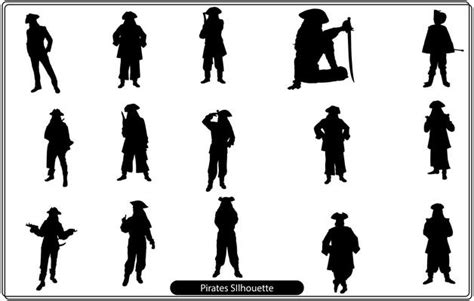 Pirate Silhouette Vector Art, Icons, and Graphics for Free Download