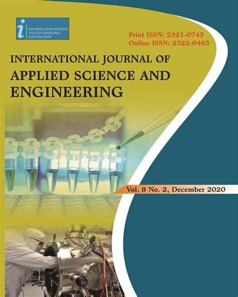 International Journal Of Applied Science And Engineering Open Access