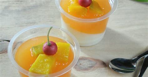 Resep Pudding Susu Nutrijell Rasa Mangga Enak Dan Sederhana Cookpad