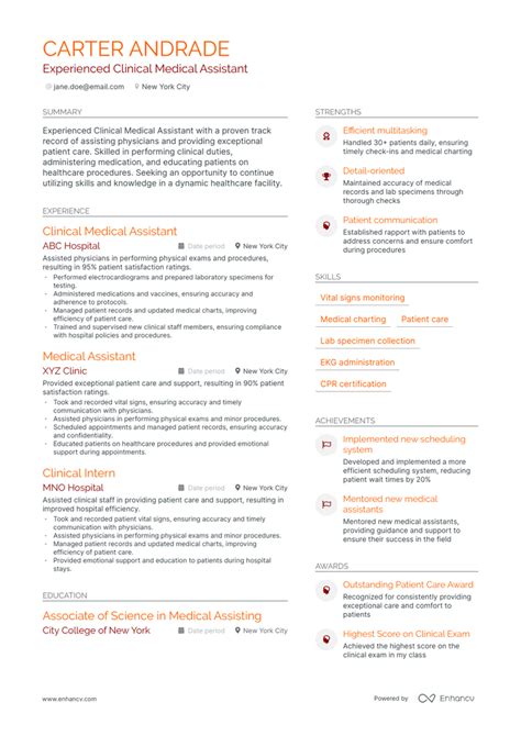 5 Clinical Medical Assistant Resume Examples And Guide For 2023