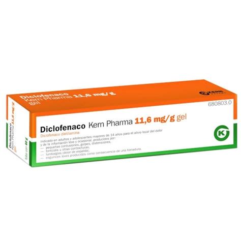 Diclofenaco Kern Pharma Mg G Gel Tubo De G