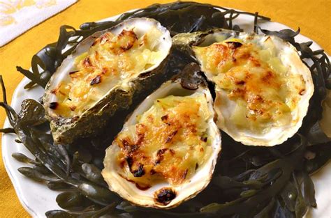 Huîtres chaudes gratinées à la fondue de poireau Ma Cuisine Santé