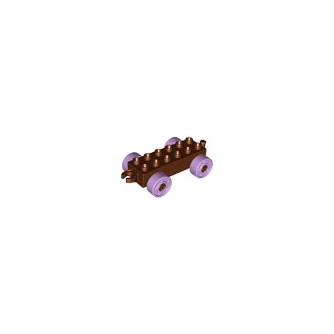 Lego Duplo Car Chassis 2 X 6 With Lavendar Wheels 14639 Brick Owl