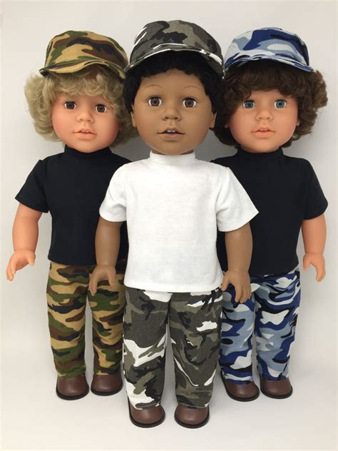 18 inch boy doll clothes - pants outfit - camo - 3 choices – My Sibling ...