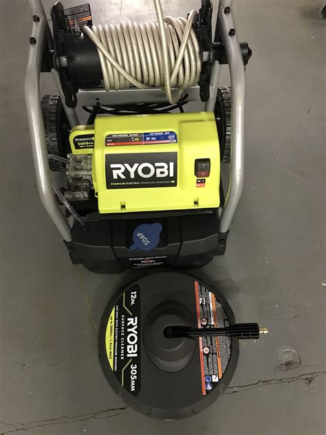 Ryobi 2000 Psi Electric Pressure Washer With Surface Cleaner For Sale